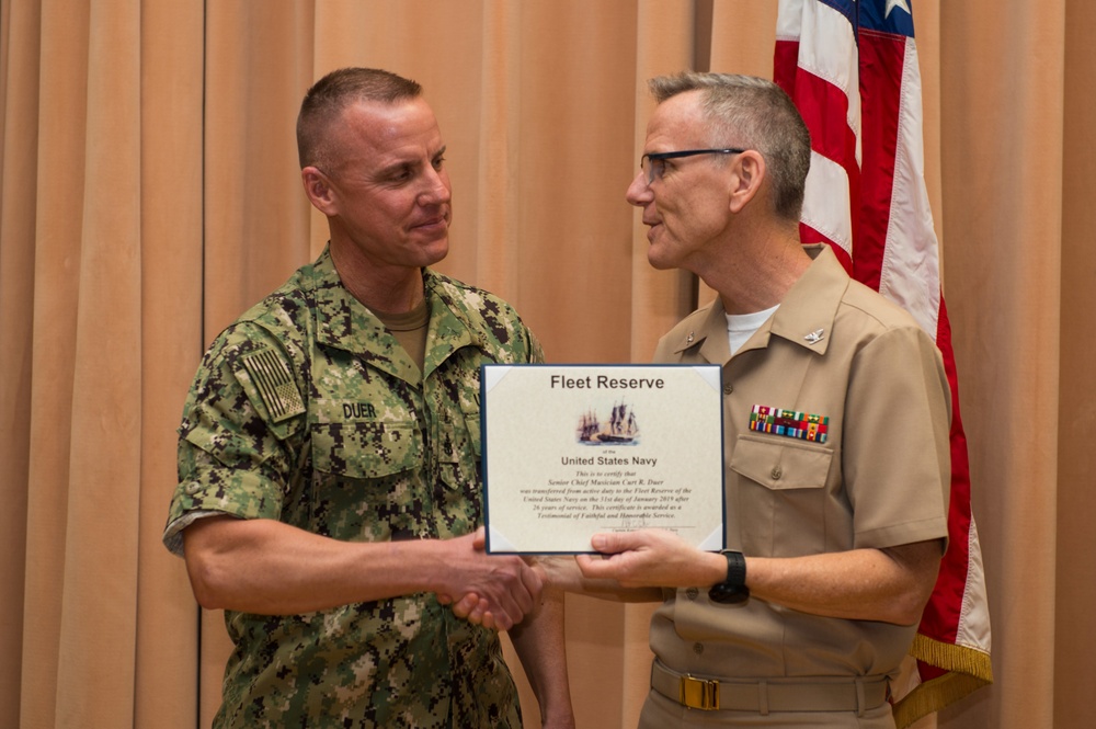 Senior Chief Musician Curt Duer Retirement Ceremony