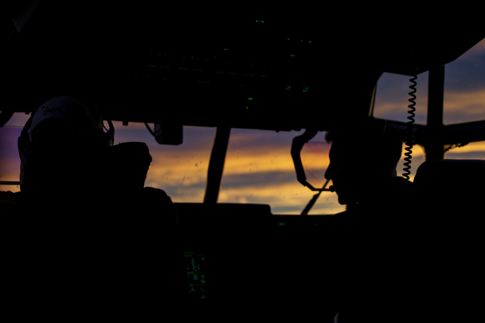 Sumos light up the night; battlefield illumination training at Yuma Horizon