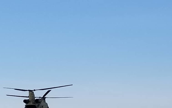 101st Resolute Support Sustainment Brigade Soldiers assisted with an emergency resupply mission