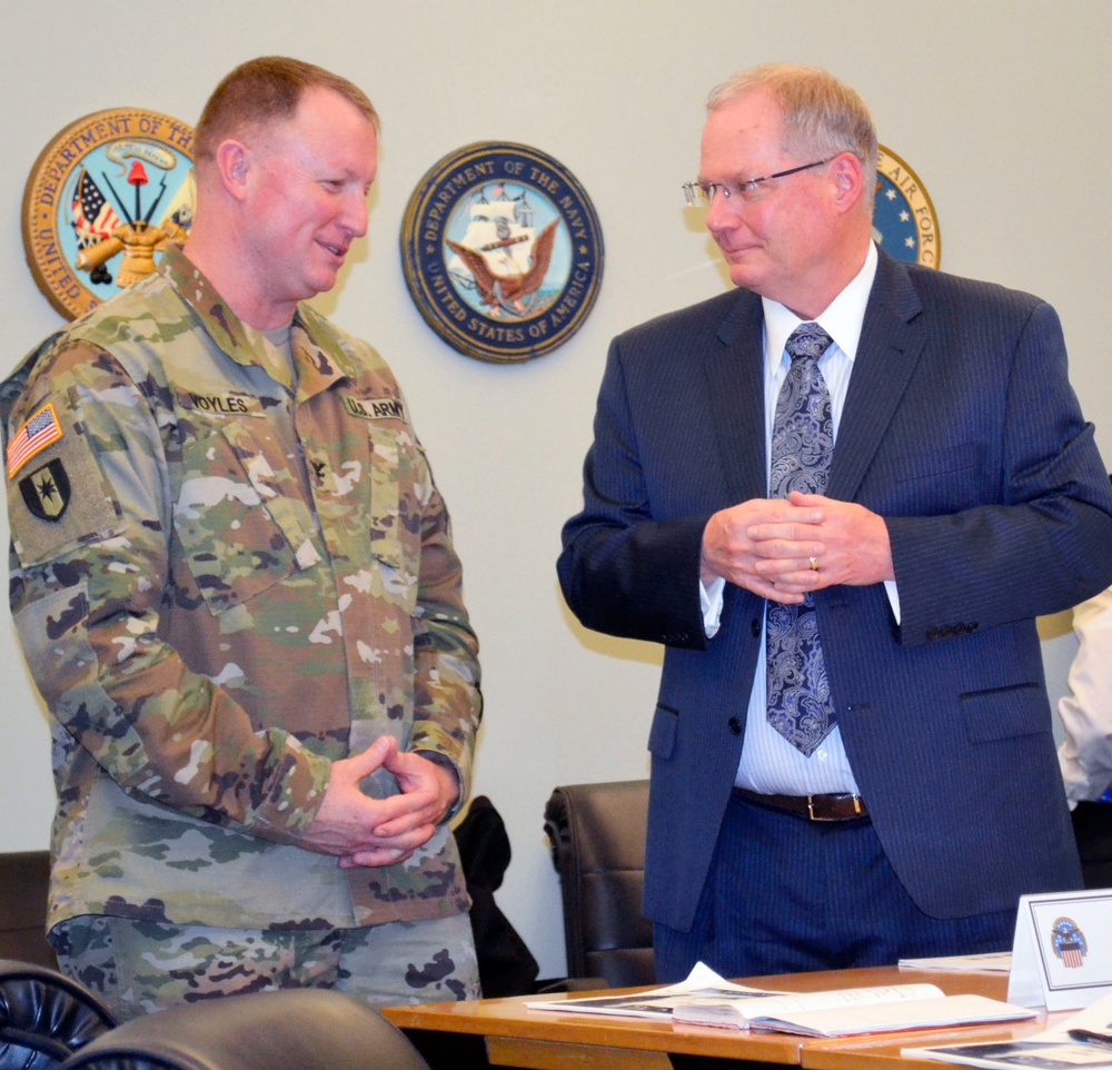 Medical discusses pharmaceutical support with Defense Health Agency team