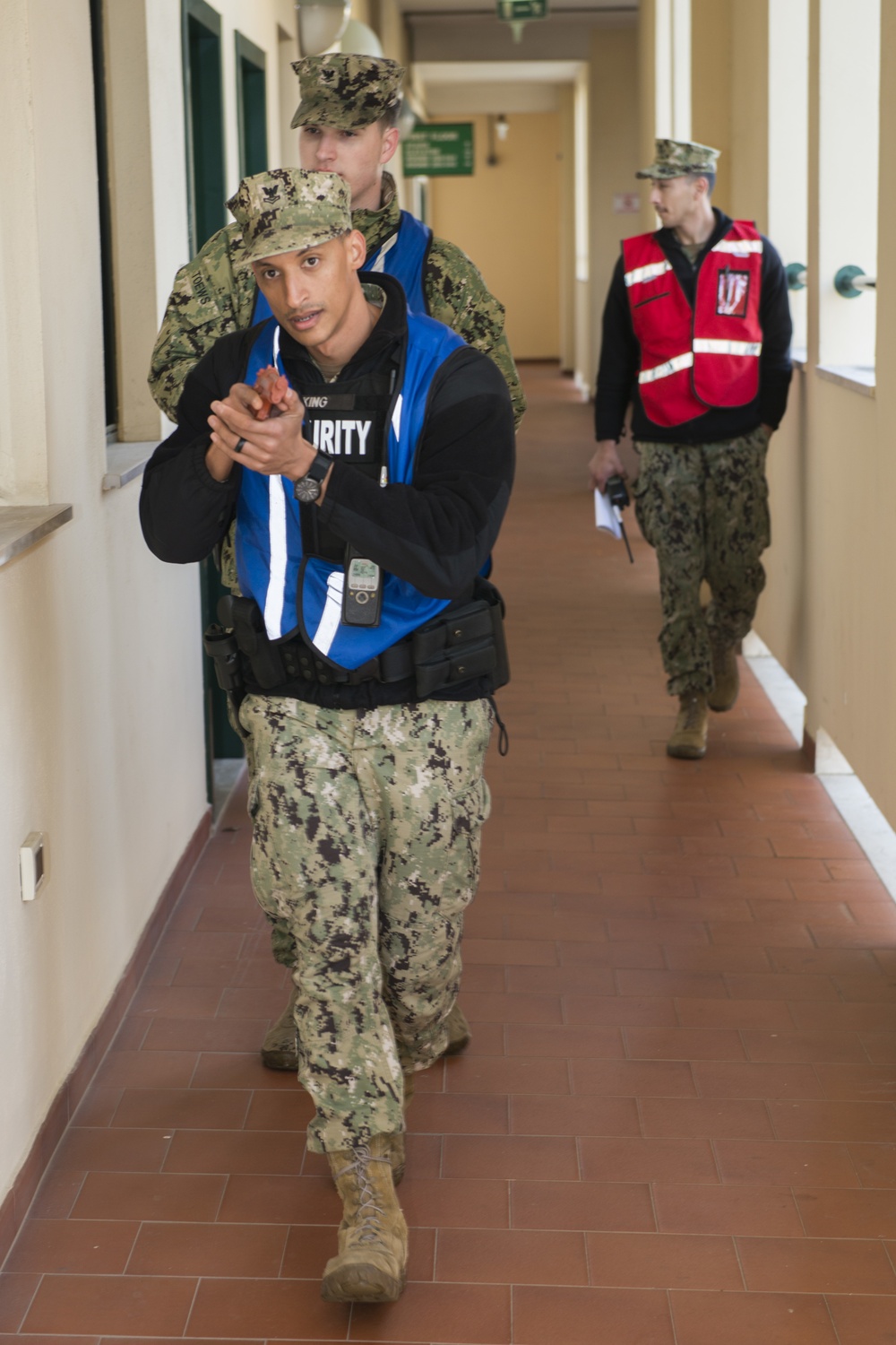 NSA Naples Conducts Security Drill