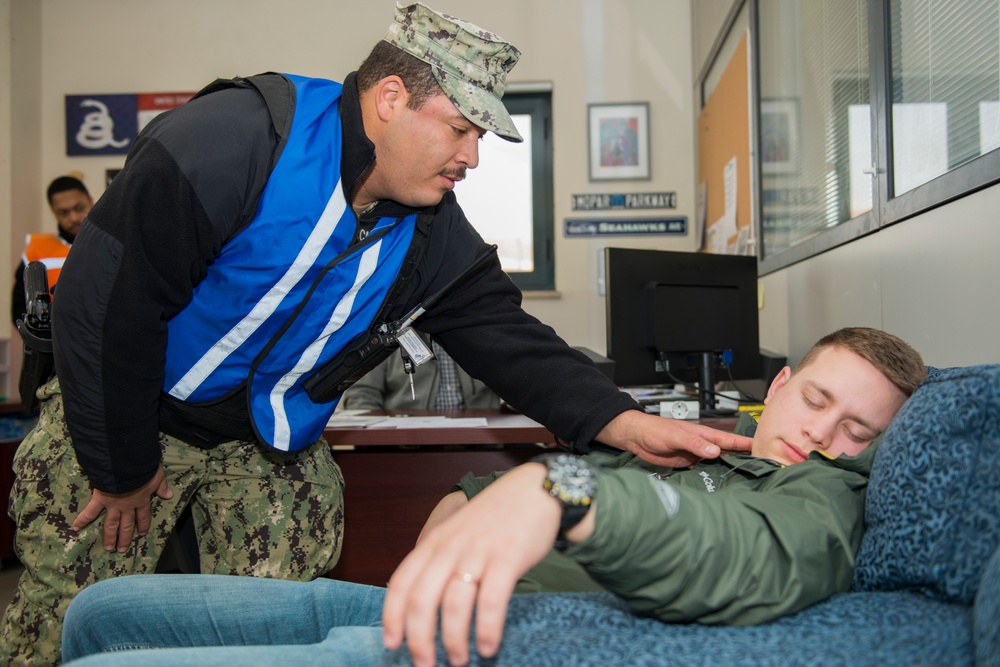 NSA Naples Conducts Security Drill