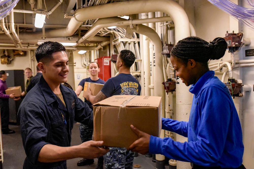 USS WASP (LHD 1) OPERATIONS AT SEA