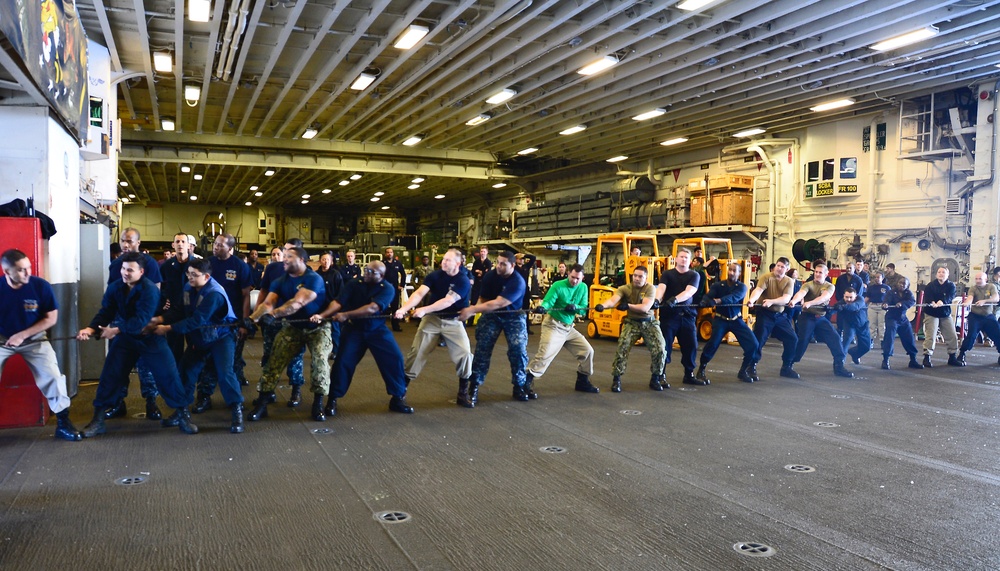 USS WASP (LHD 1) OPERATIONS AT SEA