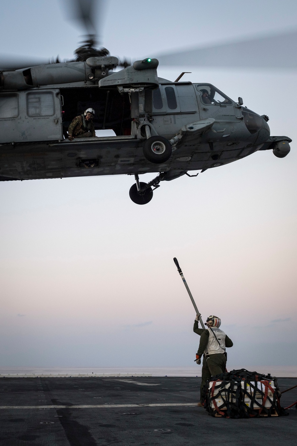 USS Wasp conducts RAS