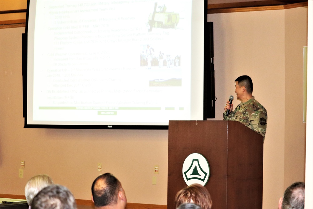 2019 Garrison Commander Workforce Briefings held at Fort McCoy