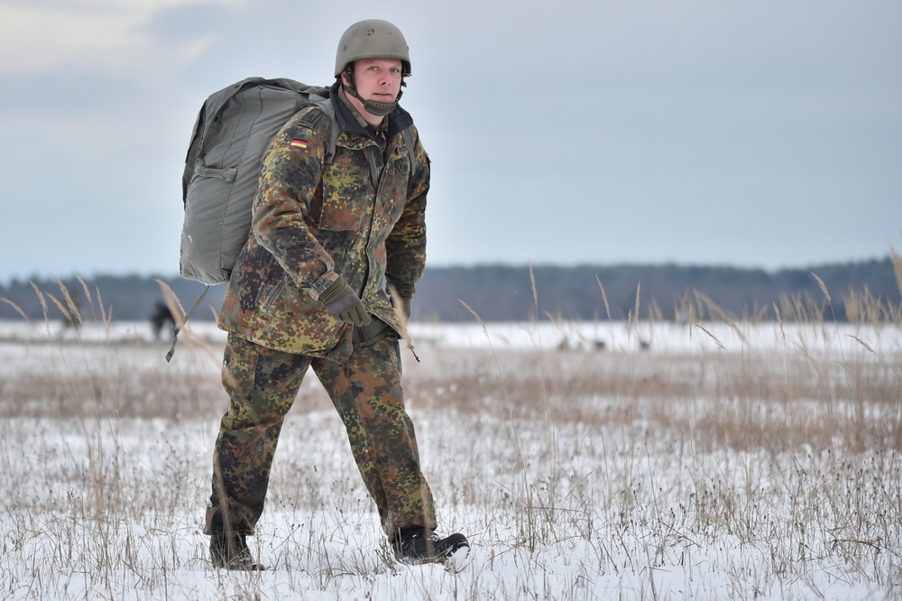 4-319th AFAR multinational airborne jump