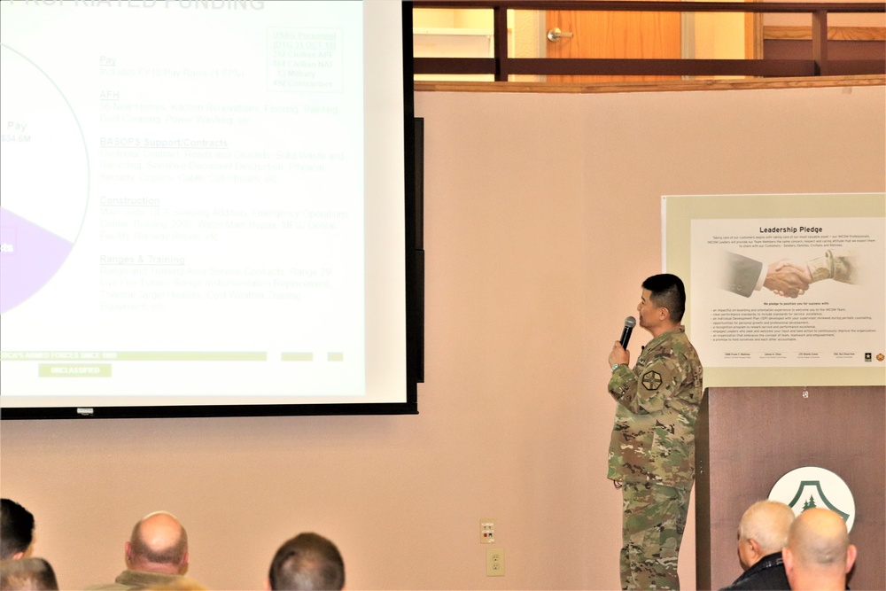 2019 Garrison Commander Workforce Briefings held at Fort McCoy