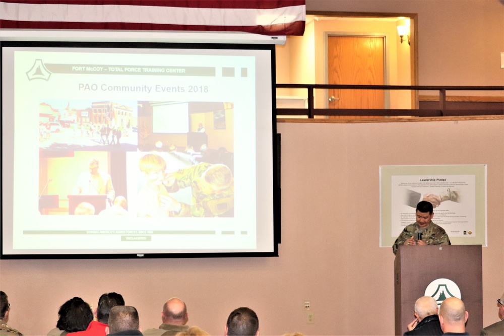 2019 Garrison Commander Workforce Briefings held at Fort McCoy