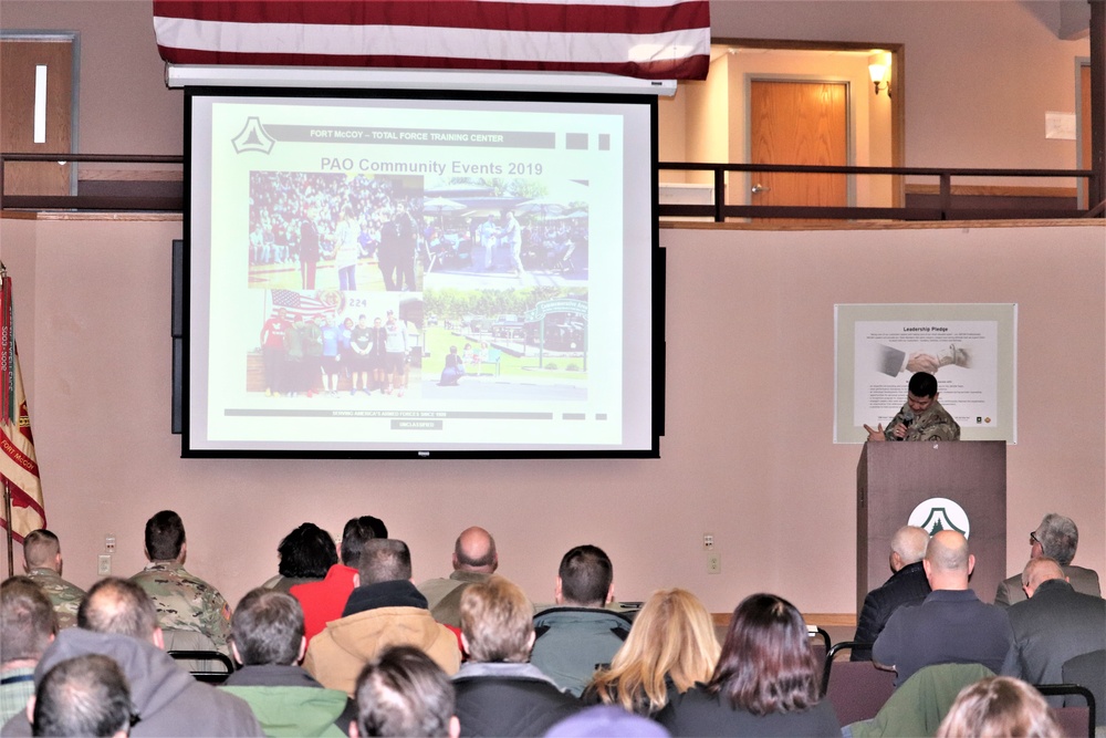 2019 Garrison Commander Workforce Briefings held at Fort McCoy