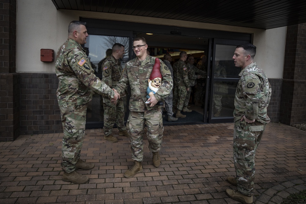 1-114th Infantry Regiment Soldiers depart for training