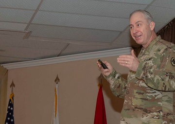 Brig. Gen. Daniel J. Hill Speaks During The U.S. Army Reserve Legal Command (USARLC) Western Region On-Site Legal Training