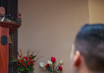 Brig. Gen. Ural D. Glanville Speaks During The U.S. Army Reserve Legal Command (USARLC) Western Region On-Site Legal Training