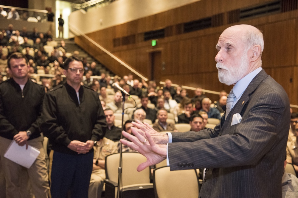 Internet Pioneer Vint Cerf Shares Insights with NPS