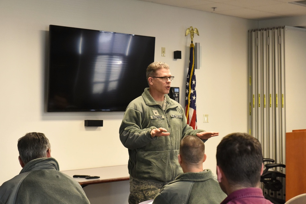 Brig. Gen Bleymaier Visits 126th Air Refueling Wing