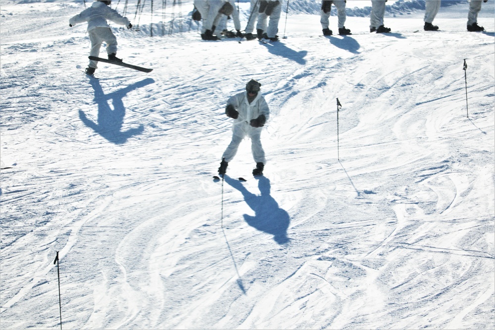 CWOC Class 19-03 students complete skiing familiarization while training at Fort McCoy