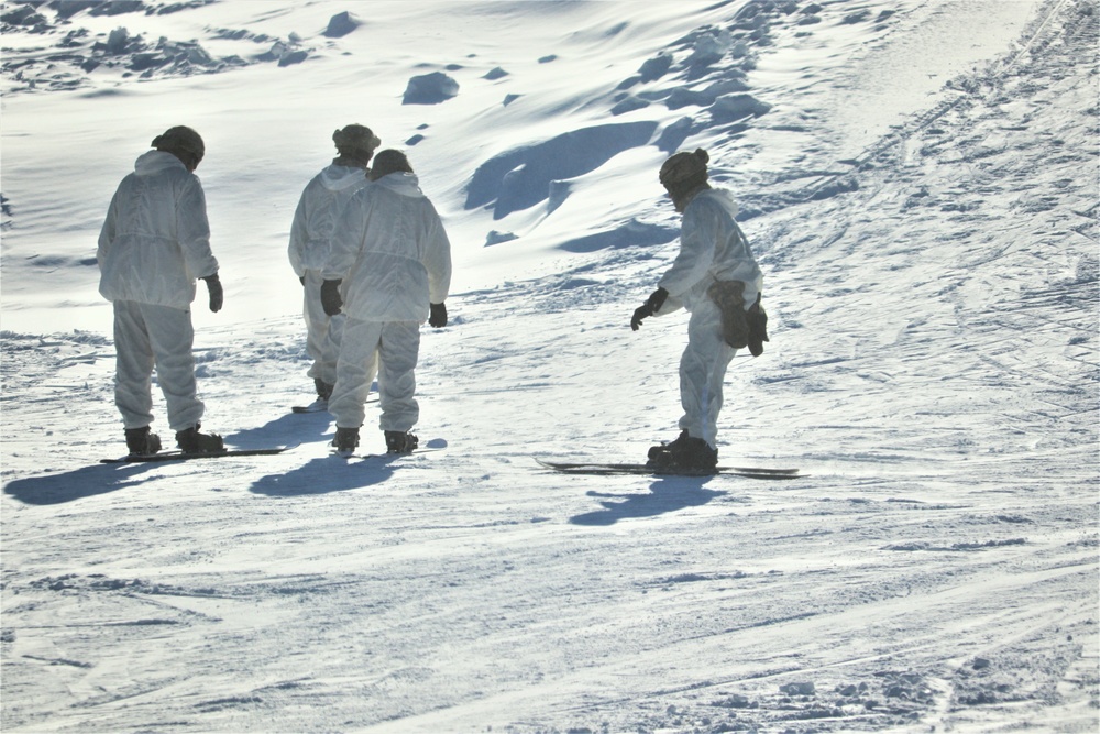 CWOC Class 19-03 students complete skiing familiarization while training at Fort McCoy