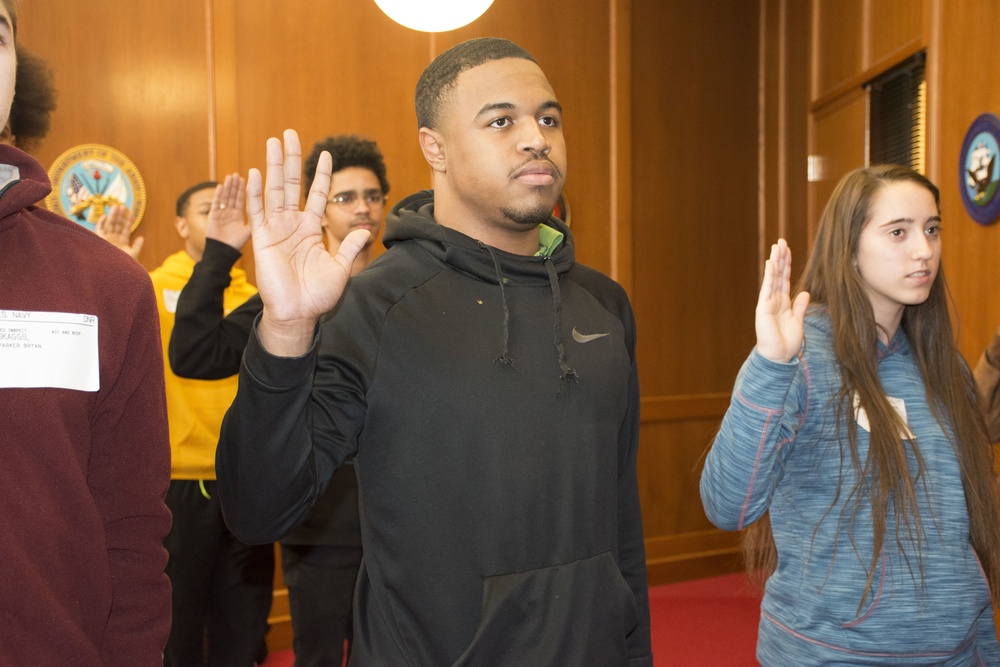 Father and Son Share in Army Traditions