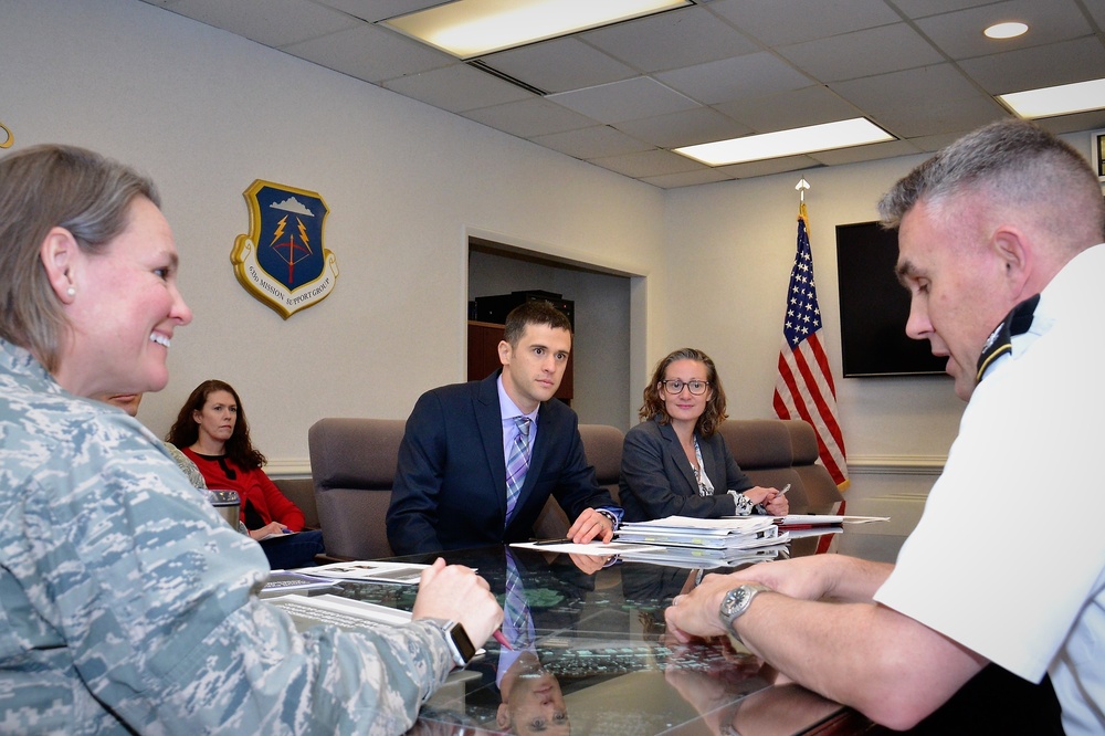 USACE Norfolk District hero briefs 633rd MSG about dam