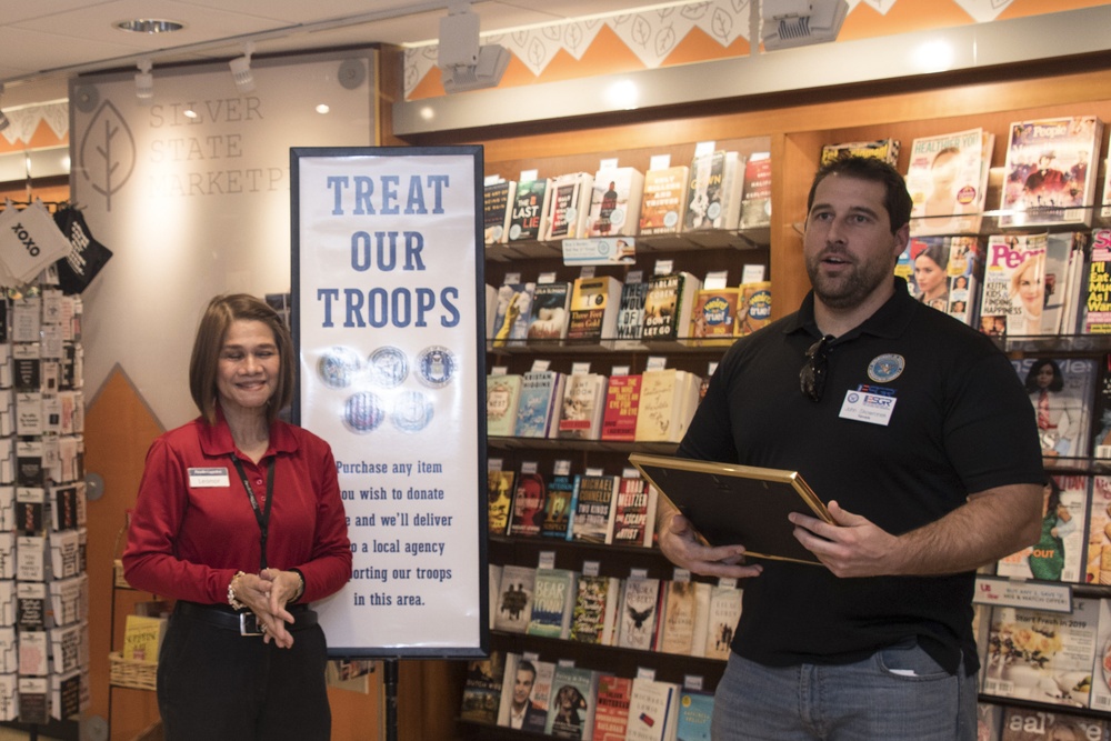 Employer Support of Guard and Reserve and National Guard Employment Support Program present Seven Seals Award to Leonor De Vega