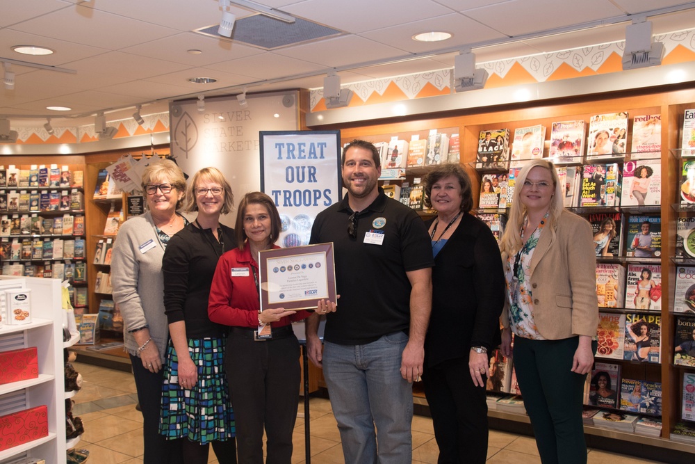 Employer Support of Guard and Reserve and National Guard Employment Support Program present Seven Seals Award to Leonor De Vega