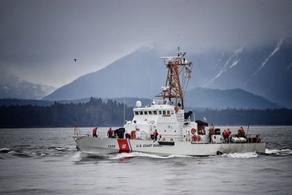 USCGC Anacapa patrols waters near Petersburg, Alaska