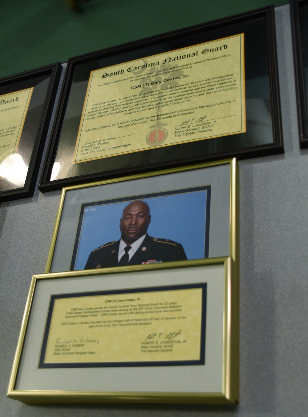 South Carolina National Guard Hall of Fame Induction ceremony