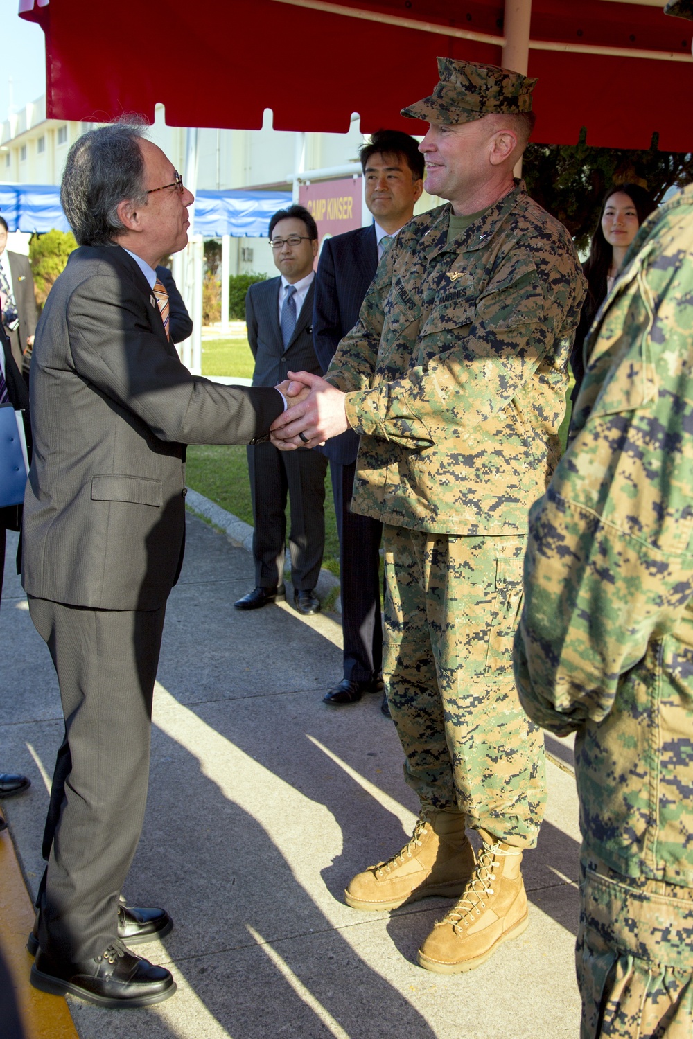 Camp Kinser and Torii Station host Okinawa Governor