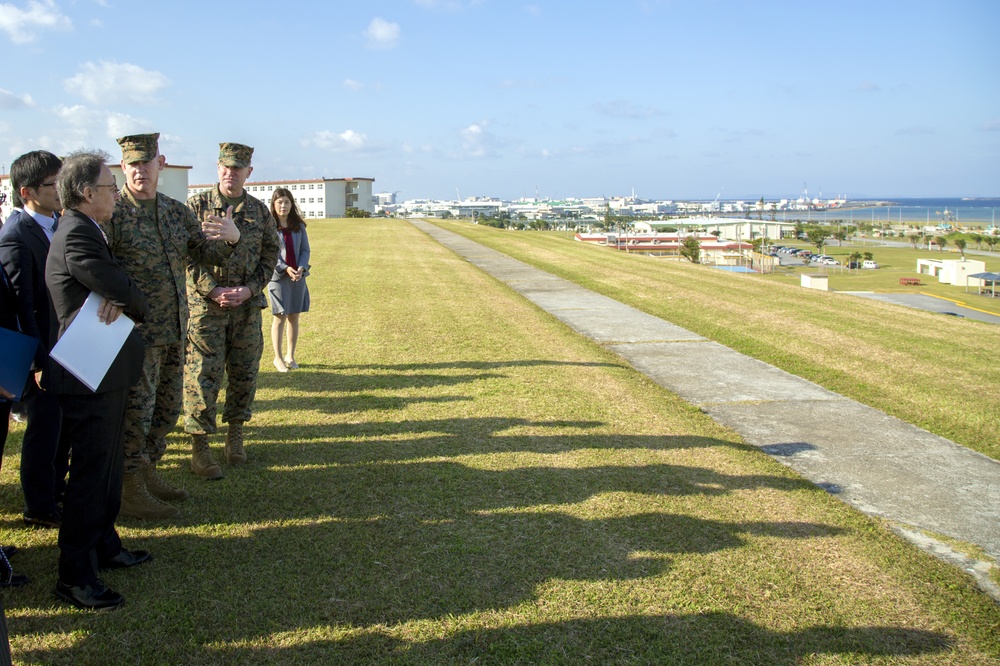 Camp Kinser and Torii Station host Okinawa Governor