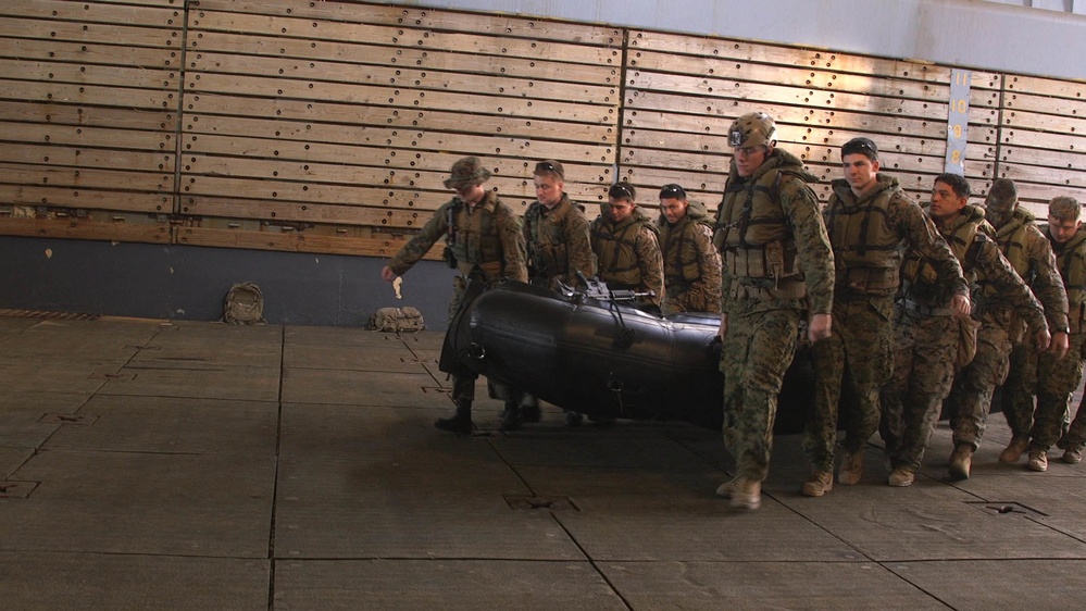 Alpha Company Boat raid at sea