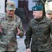 Col. Patrick Michaelis welcomes Major General Jaroslaw Gromadzinski to the Mission Command Element