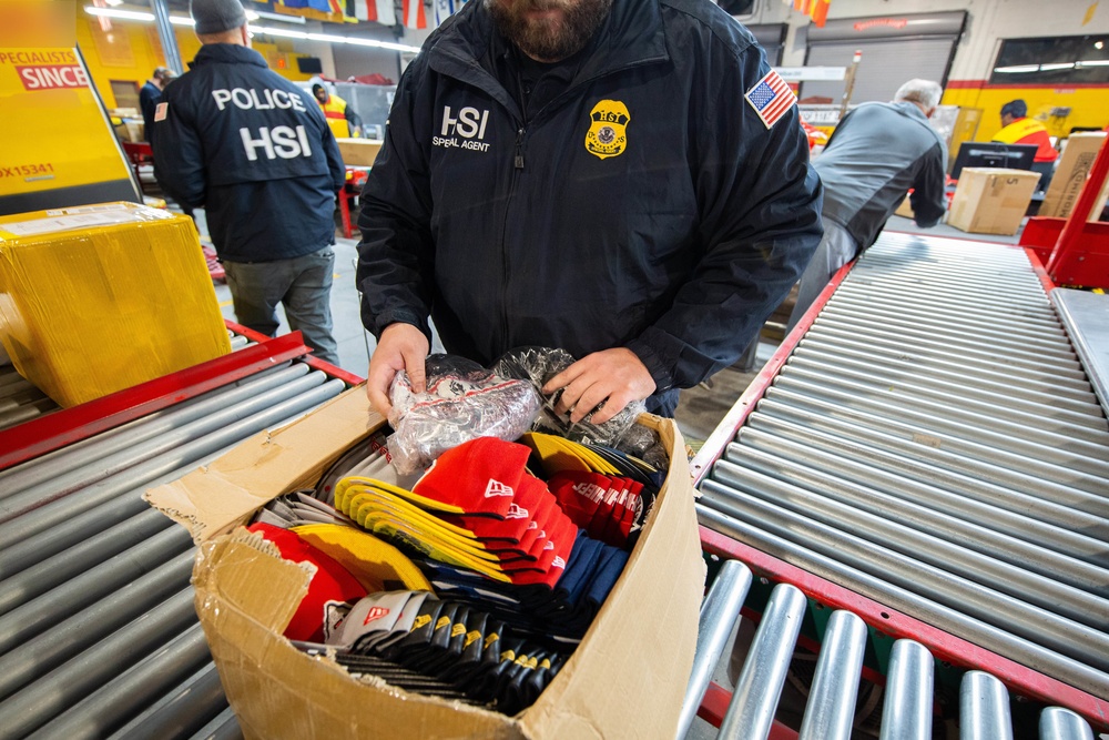 HSI Intellectual Property Rights Operations at Super Bowl 53.