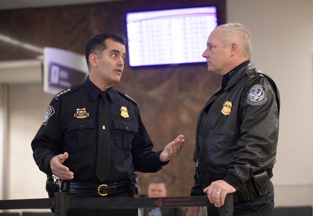 CBP Deputy Commissioner Perez visits agency operators in Atlanta prior to Super Bowl LII