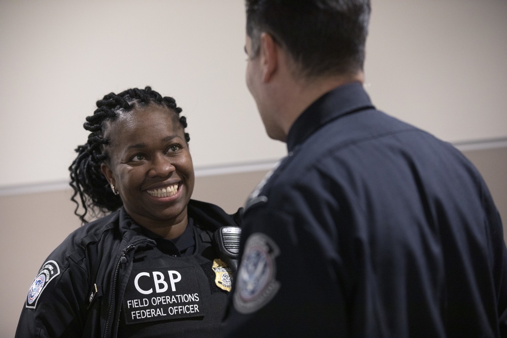 CBP Deputy Commissioner Perez visits agency operators in Atlanta prior to Super Bowl LII