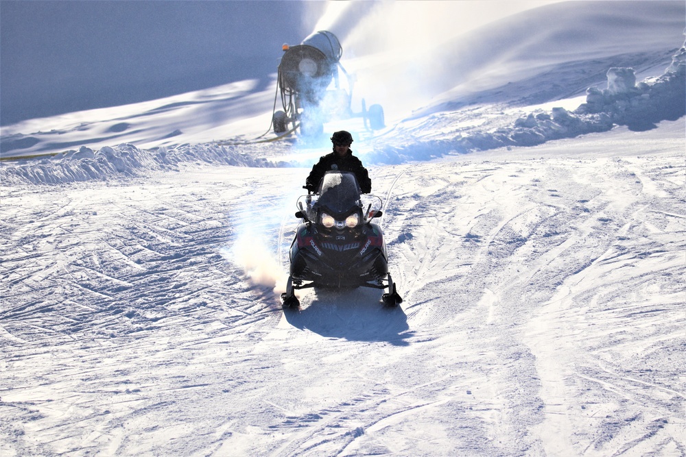 Students for Cold-Weather Operations Course complete skiing familiarization while training at Fort McCoy