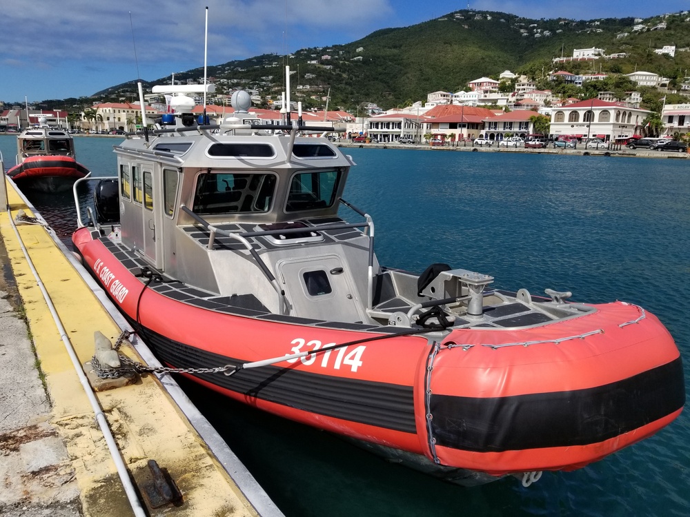 Coast Guard Boat Forces Saint Thomas crew rescues two boaters from capsized vessel off Culebra, Puerto Rico