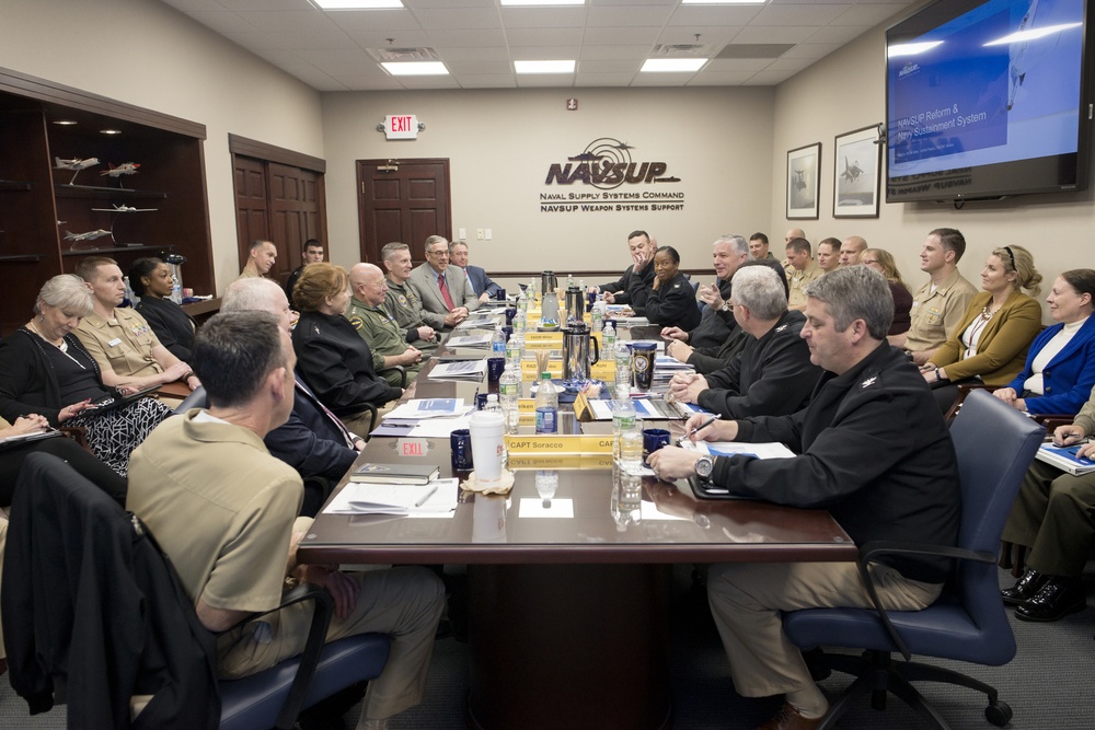 Air Boss, NAVAIR and Chief of Supply Corps visit NAVSUP WSS