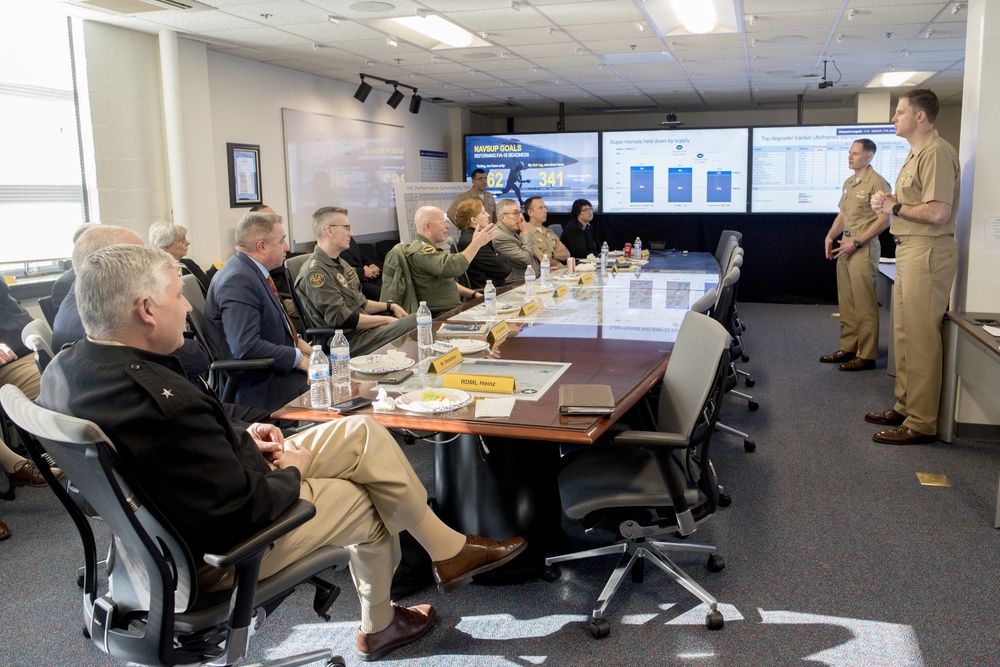 Air Boss, NAVAIR and Chief of Supply Corps visit NAVSUP WSS