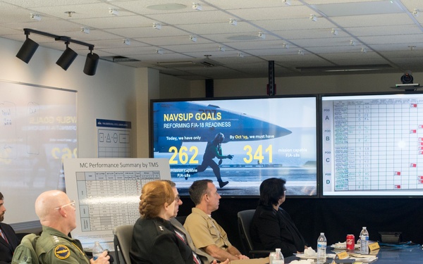 Air Boss, NAVAIR and Chief of Supply Corps visit NAVSUP WSS