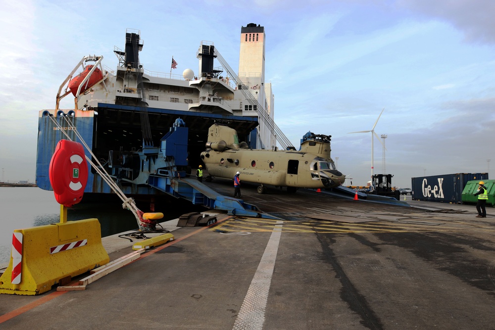 1st Combat Aviation Brigade arrives to Europe