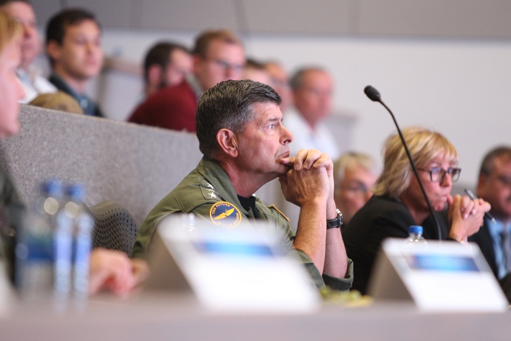 Vice Chief of Naval Operations (VCNO) Adm. Bill Moran listens during briefings at Naval Surface Warfare Center (NSWC), Corona Division