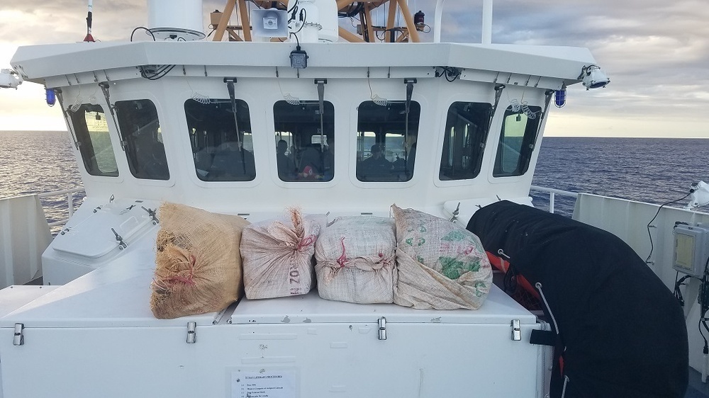 Coast Guard, DEA, Caribbean Border Interagency Group partners apprehend 4 smugglers, seize $3 million in cocaine off Arecibo, Puerto Rico