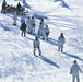 Students for Cold-Weather Operations Course complete skiing familiarization while training at Fort McCoy