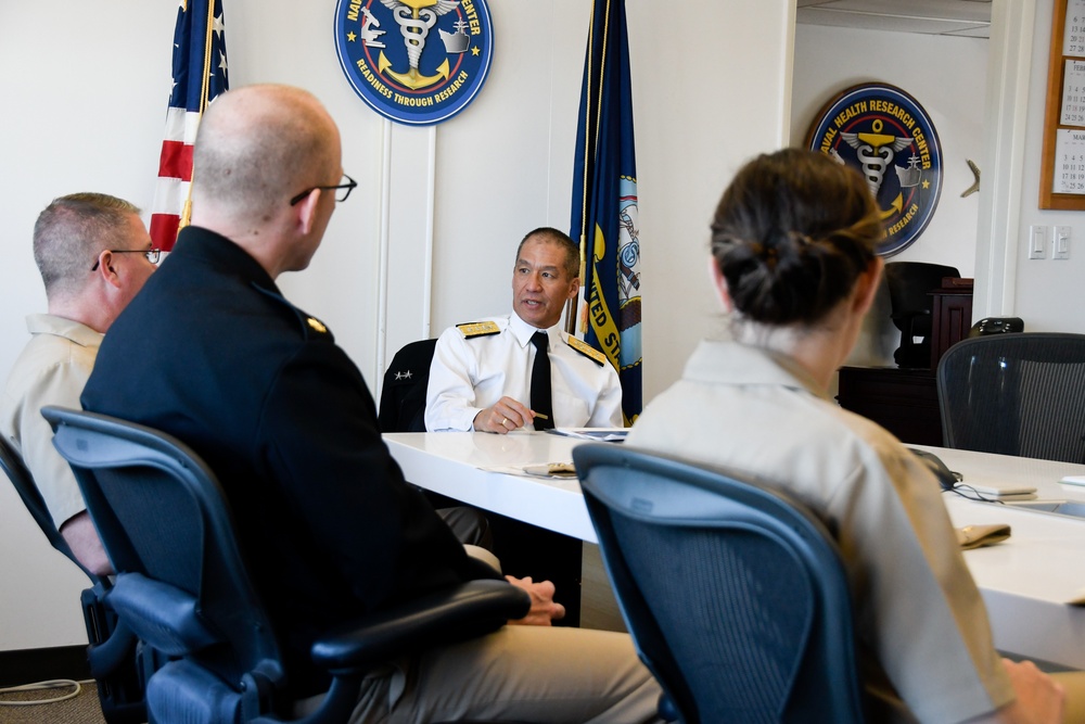 Rear Admiral Colin G. Chinn Visits Naval Health Research Center