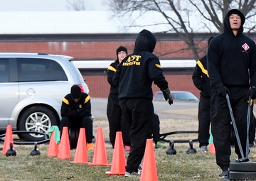 Soldiers from 19th Engineer Battalion participate in evaluation phase of new combat fitness test