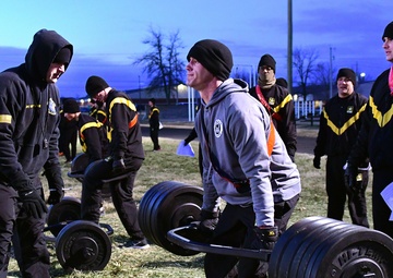 Soldiers from 19th Engineer Battalion participate in evaluation phase of new combat fitness test