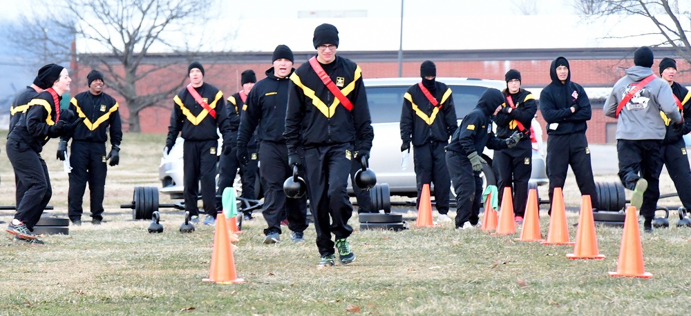 Soldiers from 19th Engineer Battalion participate in evaluation phase of new combat fitness test