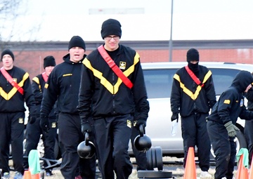 Soldiers from 19th Engineer Battalion participate in evaluation phase of new combat fitness test