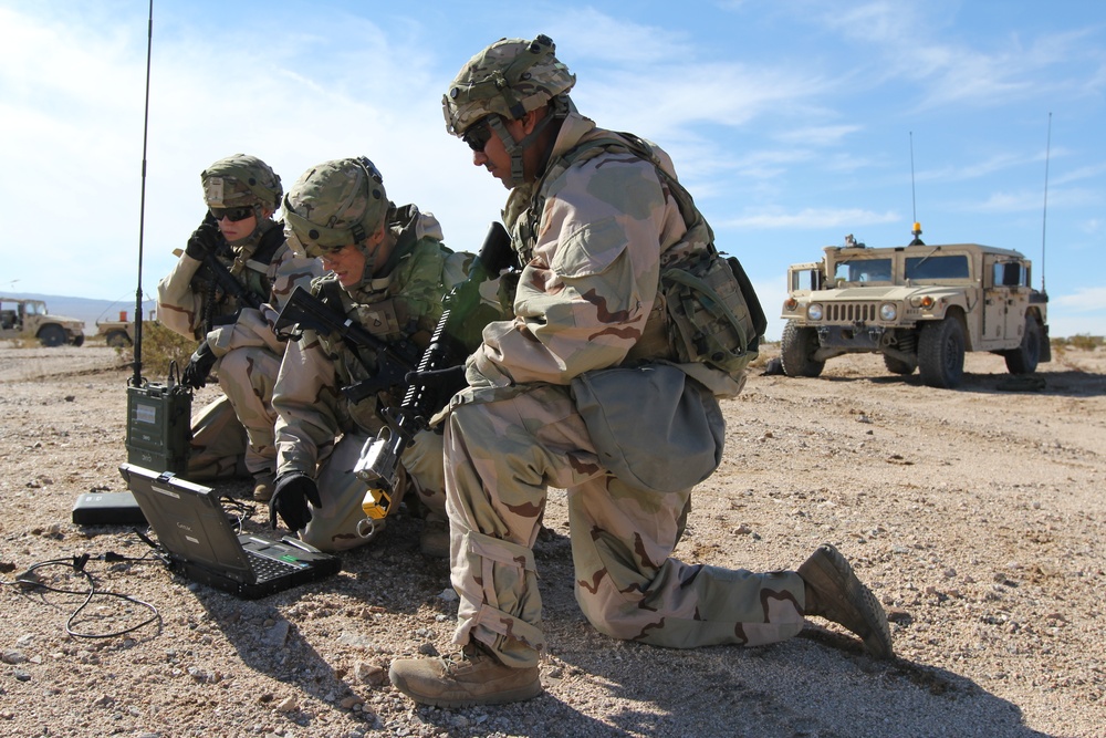 Cyber Soldiers support 3-1 CAV at NTC