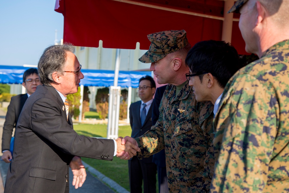 Camp Kinser and Torii Station host Okinawa Governor